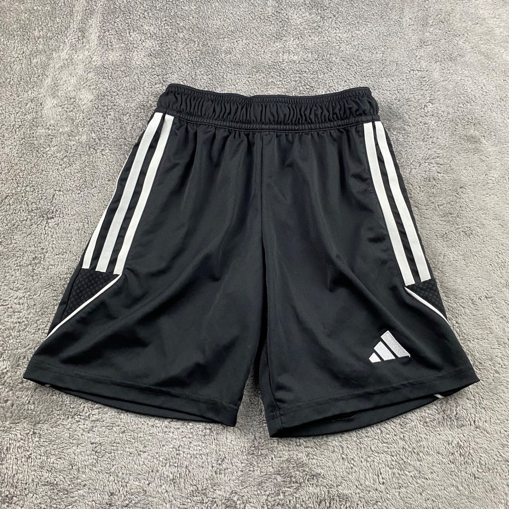 Adidas Athletic Shorts Boys Size Small (9-10Y) Black Aeroready